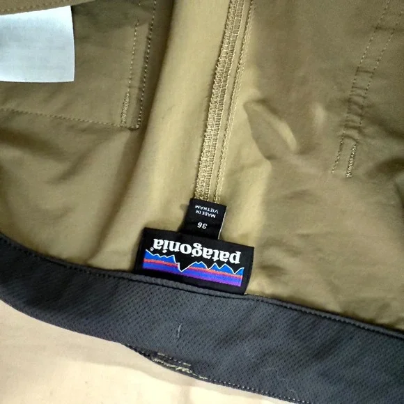 Patagonia Quandary Hiking Pants Men 36 Brown Stretch Zipped Pockets Straight Leg - Picture 10 of 13
